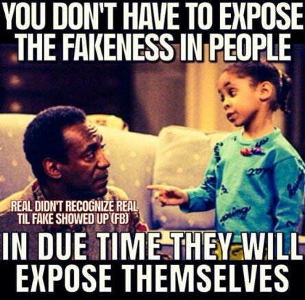 Fake people expose themselves