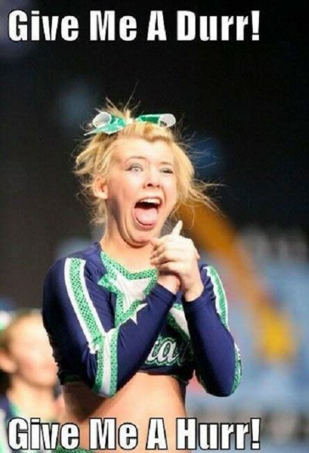 Funny Cheerleader Face