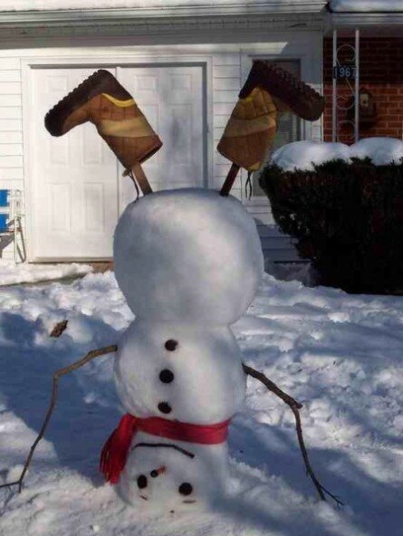 Funny snowman