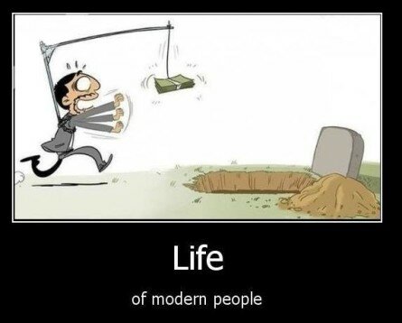 Ironic life of modern people