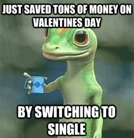 Just saved a ton of money on Valentine’s Day by switching to single