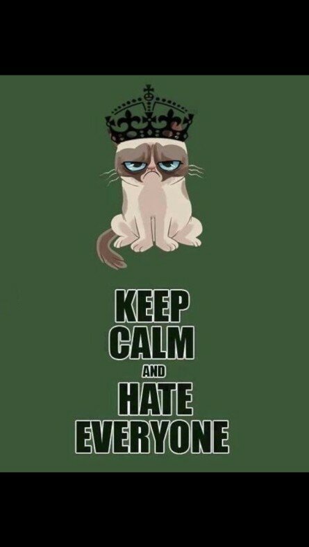 Keep calm and hate everyone