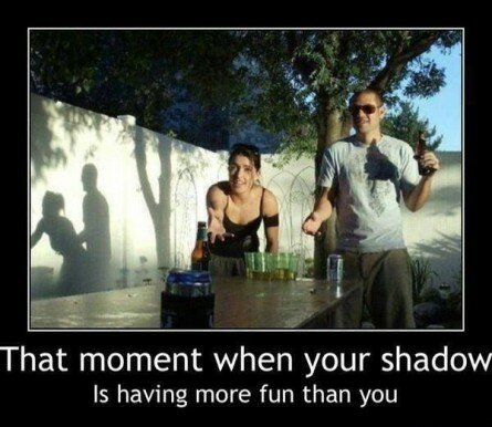 That moment when your shadow is having more fun than you do