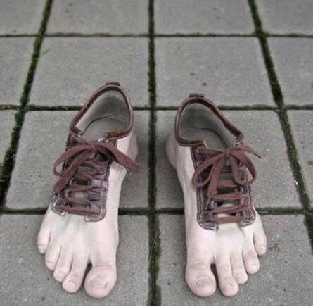 Funny footwear design