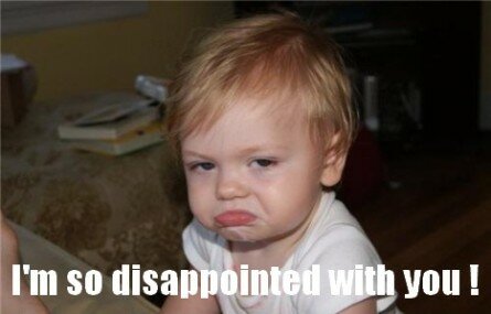 Funny disappointed kid Funny disappointed kid